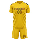 Custom Gold Yellow Soccer Set