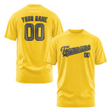 Custom Gold Dark Grey T-Shirt