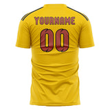 Custom Gold Copper Rose Soccer Jersey