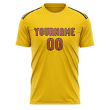 Custom Gold Copper Rose Soccer Jersey