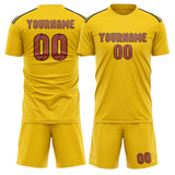 Custom Gold Copper Rose Soccer Set