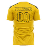 Custom Gold Gold Soccer Jersey