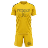 Custom Gold Gold Soccer Set