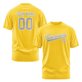 Custom Gold Gray T-Shirt