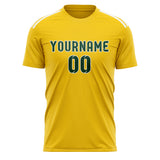 Custom Gold Green Soccer Jersey