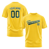 Custom Gold Green T-Shirt