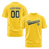 Custom Gold Dark Green T-Shirt