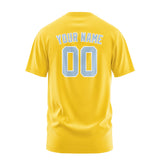 Custom Gold Light Blue T-Shirt