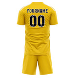 Custom Gold Navy Soccer Set