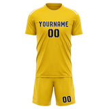 Custom Gold Navy Soccer Set