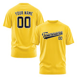 Custom Gold Navy T-Shirt