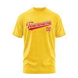 Custom Gold Orange Red T-Shirt