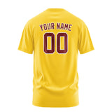Custom Gold Crimson Red T-Shirt