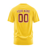Custom Gold Coral Red T-Shirt