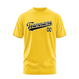 Custom Gold Black T-Shirt