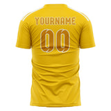 Custom Gold Yellow Soccer Jersey