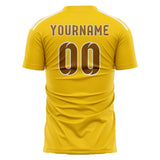 Custom Gold Khaki Soccer Jersey