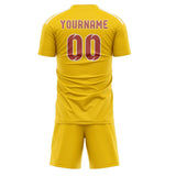 Custom Gold Copper Rose Soccer Set