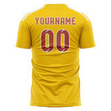 Custom Gold Copper Rose Soccer Jersey