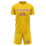 Custom Gold Copper Rose Soccer Set