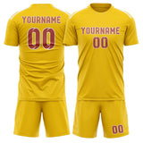 Custom Gold Copper Rose Soccer Set