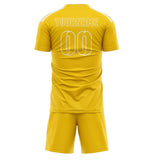 Custom Gold Gold Soccer Set