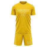 Custom Gold Gold Soccer Set