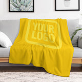 Custom Gold Pale Yellow Blanket