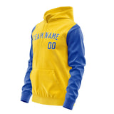 Custom Gold Sky Blue Hoodie 3030090930B31809