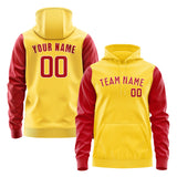 Custom Gold Red Hoodie