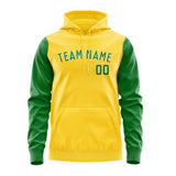 Custom Gold Emerald Green Hoodie 3030242430B31824