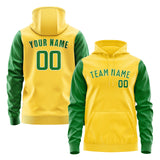 Custom Gold Emerald Green Hoodie