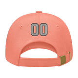 Custom Coral Pink Light Green Hat 31B21704