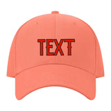 Custom Coral Pink Lavender Gray Hat