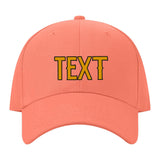 Custom Coral Pink Sky Blue Hat