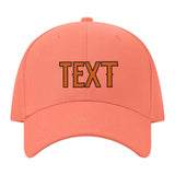 Custom Coral Pink Blue Green Hat