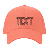 Custom Coral Pink Emerald Green Hat