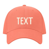 Custom Coral Pink Light Purple Hat