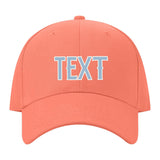 Custom Coral Pink Dark Grey Hat