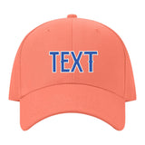 Custom Coral Pink Navy Hat