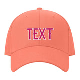 Custom Coral Pink Light Pink Hat