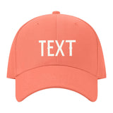 Custom Coral Pink Pale Ice Blue Hat 31B21818