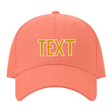 Custom Coral Pink Sky Blue Hat