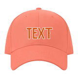 Custom Coral Pink Blue Green Hat