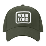 Custom Dark Green Pale Ice Blue Hat