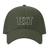 Custom Dark Green White Hat