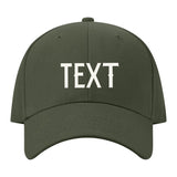 Custom Dark Green Pale Ice Blue Hat