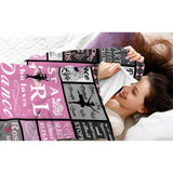 Blanket for Daughter Gifts - Just A Girl Who Loves Dance,” From Parents, Birthday, Christmas, Everyday Encouragement, Inspirational Dance-themed Blanket