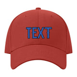 Custom Coral Red Navy Hat 35B21709