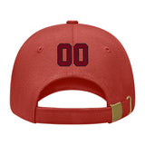 Custom Coral Red Khaki Hat 35B21715